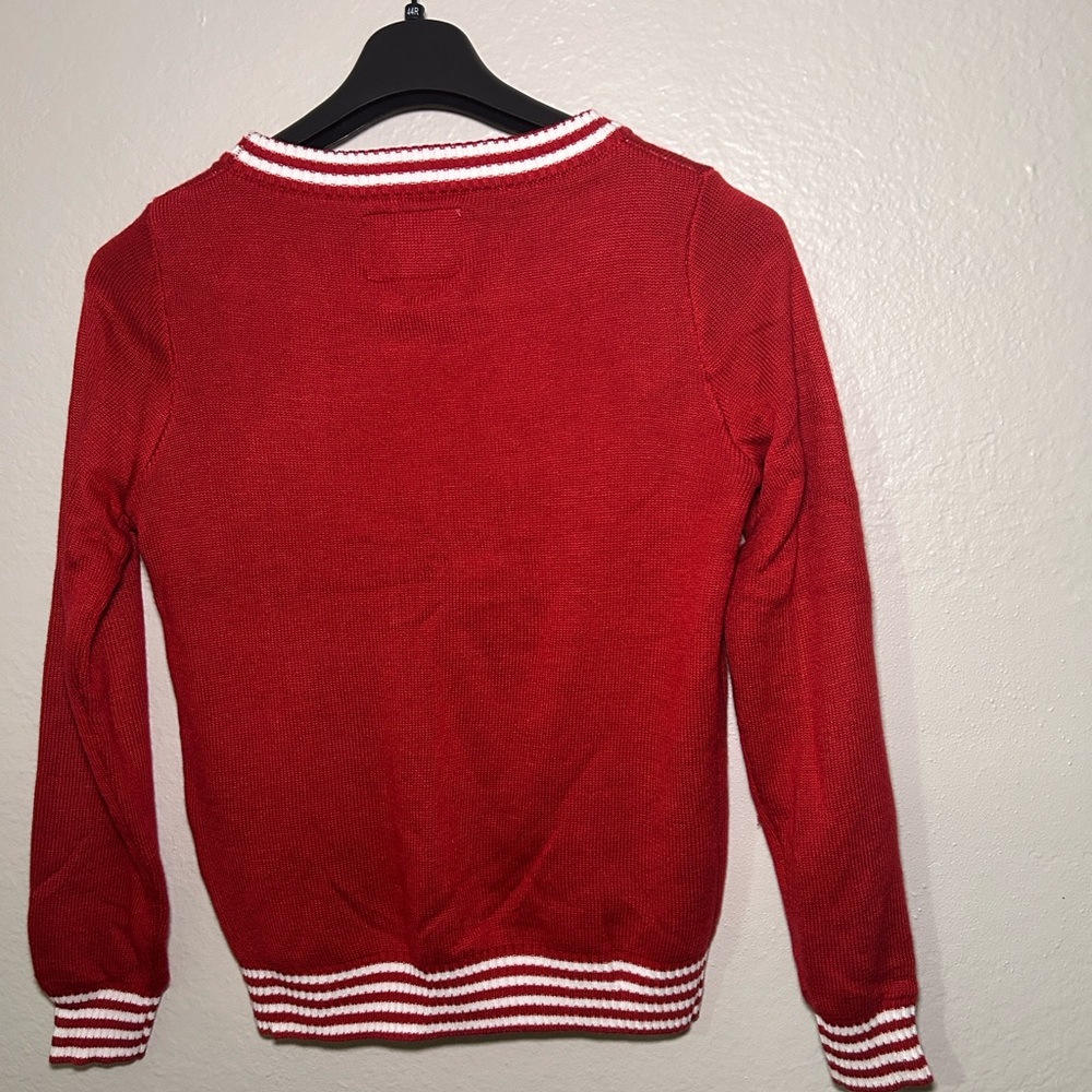 Tipsy Elves Red Santa Crew Neck Sweater - Picture 10 of 10
